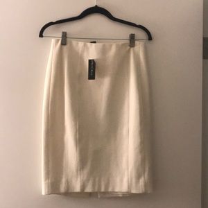 White House Black Market cream skirt